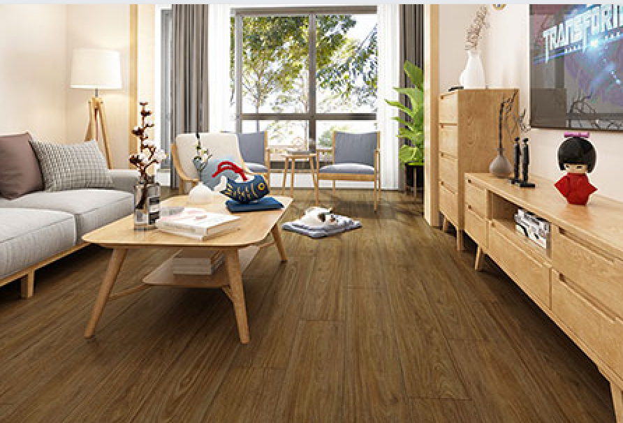 A Living Room With A Wooden Floor — Mid Coast Flooring & Blinds In Harrington, NSW