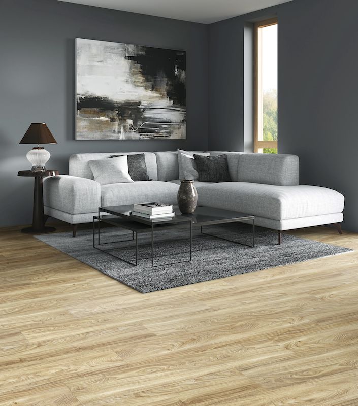 A Living Room With A Couch — Mid Coast Flooring & Blinds In Forster, NSW