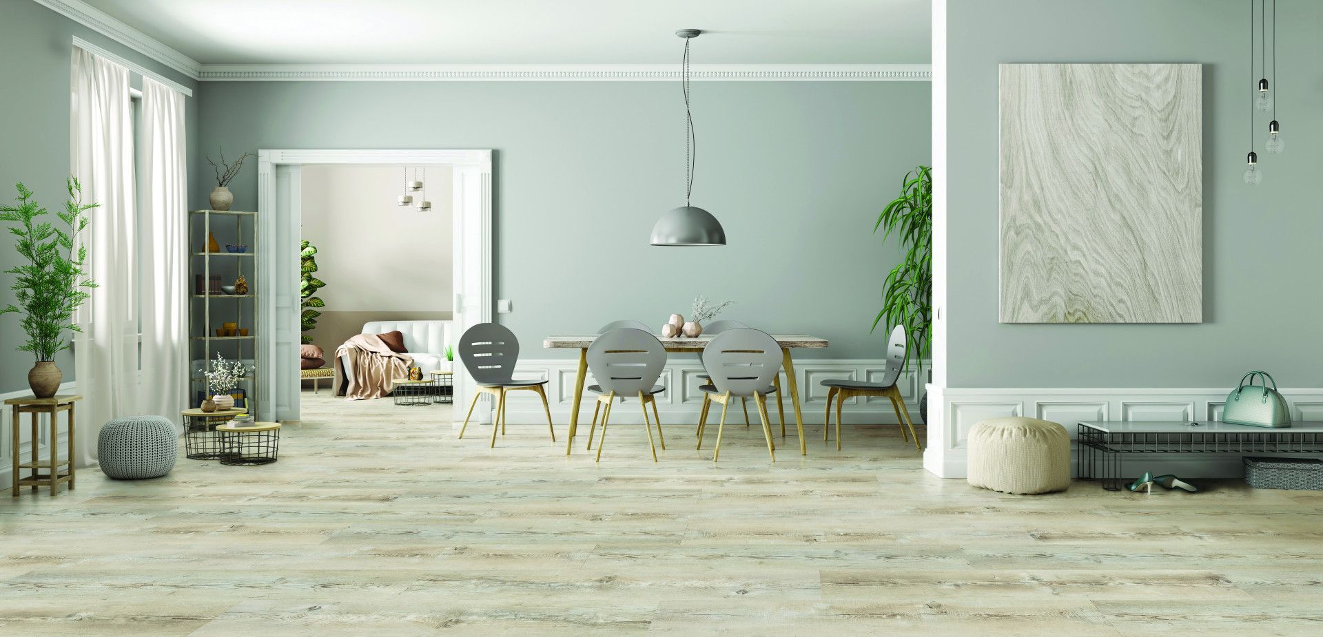 A Living Room With A Couch — Mid Coast Flooring & Blinds In Forster, NSW