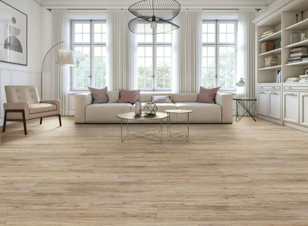 A Living Room With A Couch — Mid Coast Flooring & Blinds In Taree, NSW