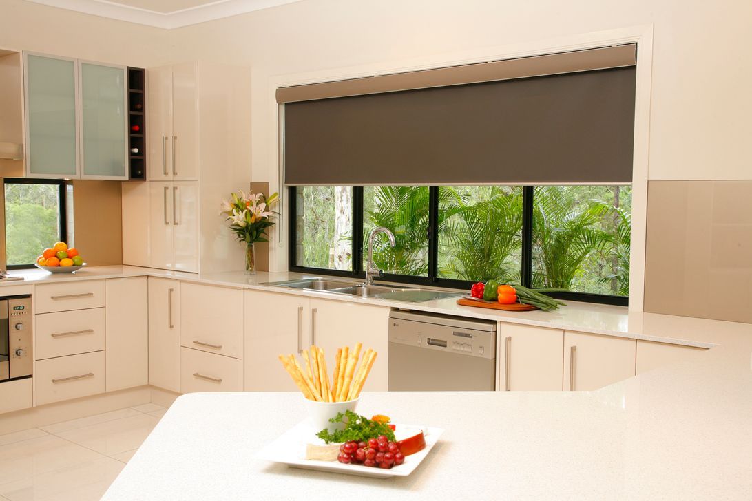 A Kitchen with A Plate of Food on The Counter  — Mid Coast Flooring & Blinds In Wingham, NSW