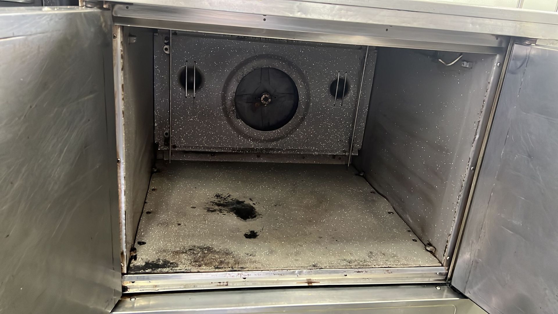 commercial kitchen oven after cleaning