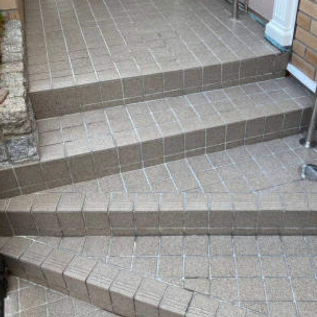 tile grout steps after cleaning
