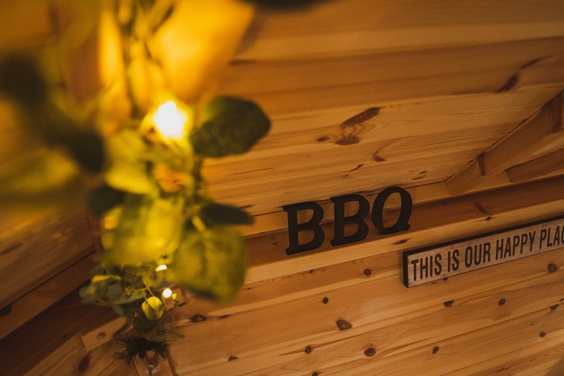 BBQ hut decorated to embrace hygge