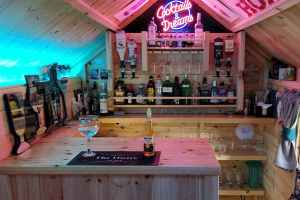 bar in BBQ hut