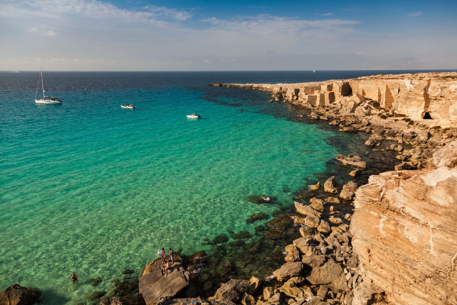 Isole Egadi al tramonto