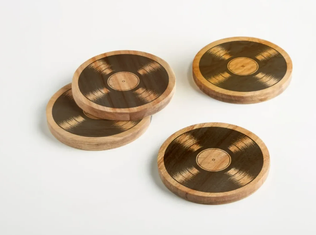 Vinyl Record Coasters