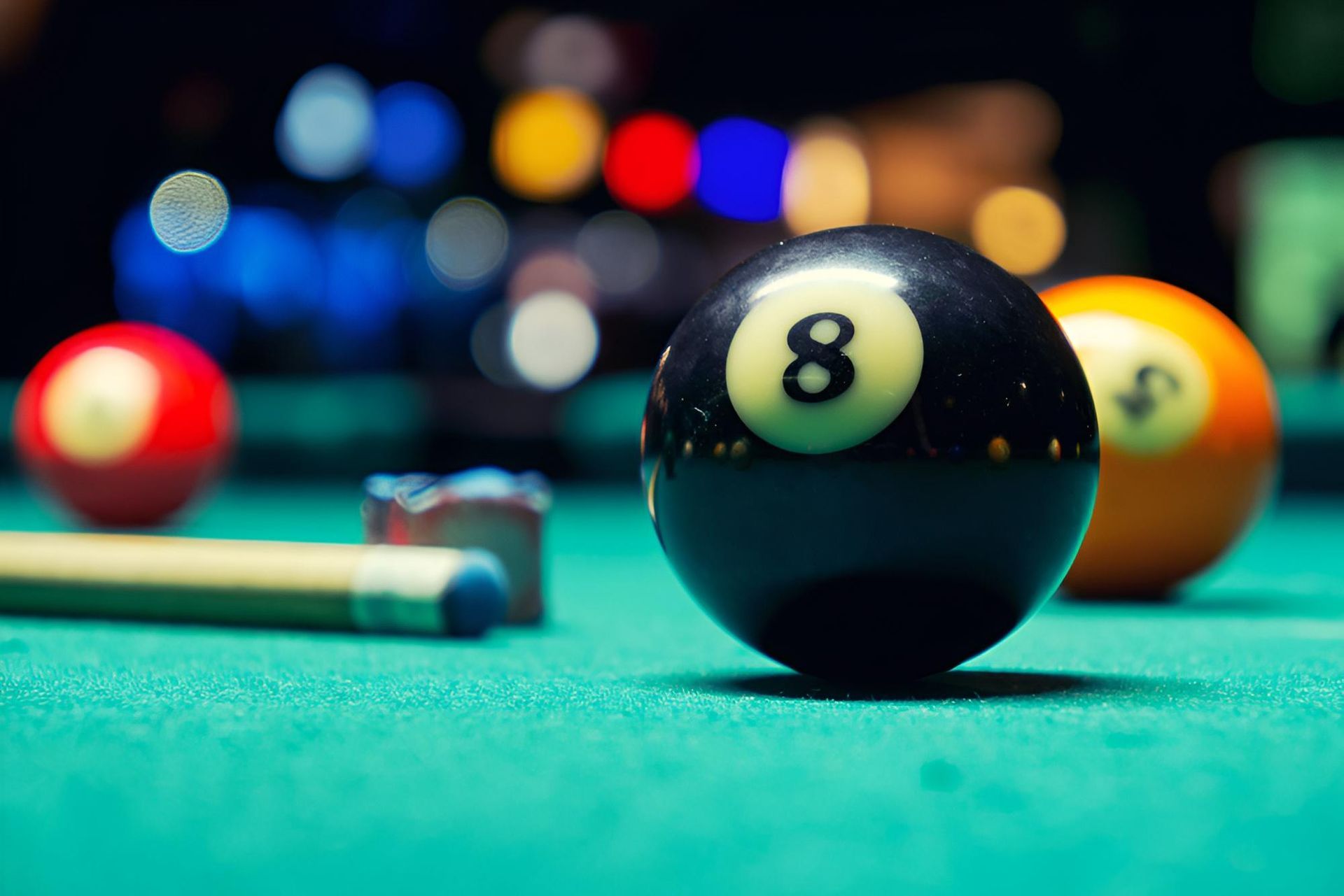8 Ball On Top Of Pool Table — Eight Ball Services In Taranganba, QLD