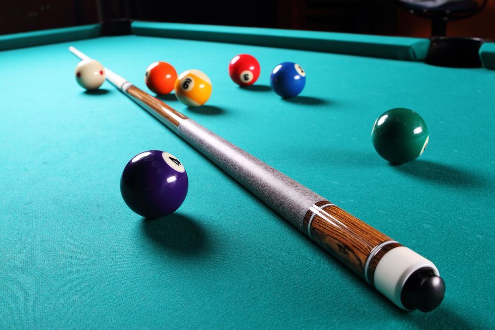 Billiard Table With Balls — Eight Ball Services In Taranganba, QLD
