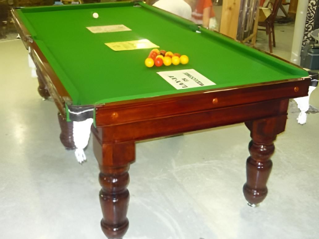 Pool Table With Balls And Cards — Eight Ball Services In Taranganba, QLD
