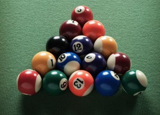 Pool Balls Arranged In A Triangle On A Pool Table — Eight Ball Services In Taranganba, QLD