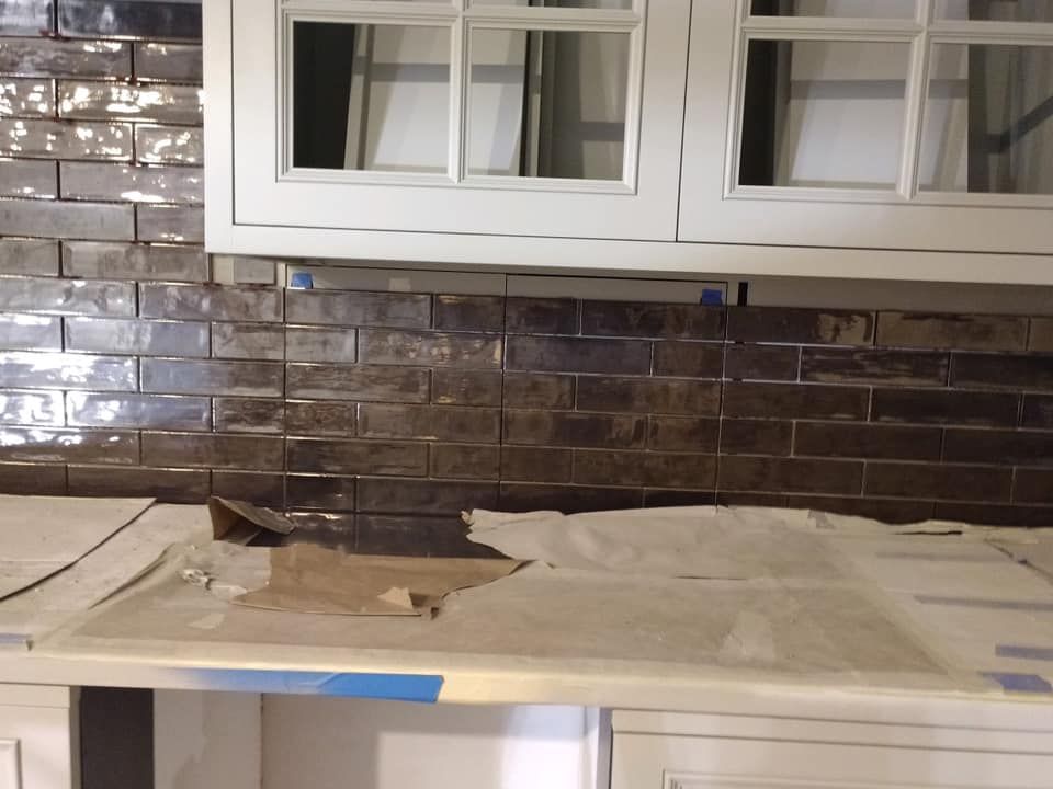 New Kitchen Tiles — Omaha, NE — Lewis Tile Installations