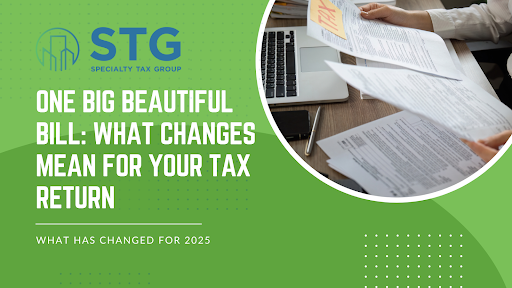 Text graphic for Specialty Tax Group titled 