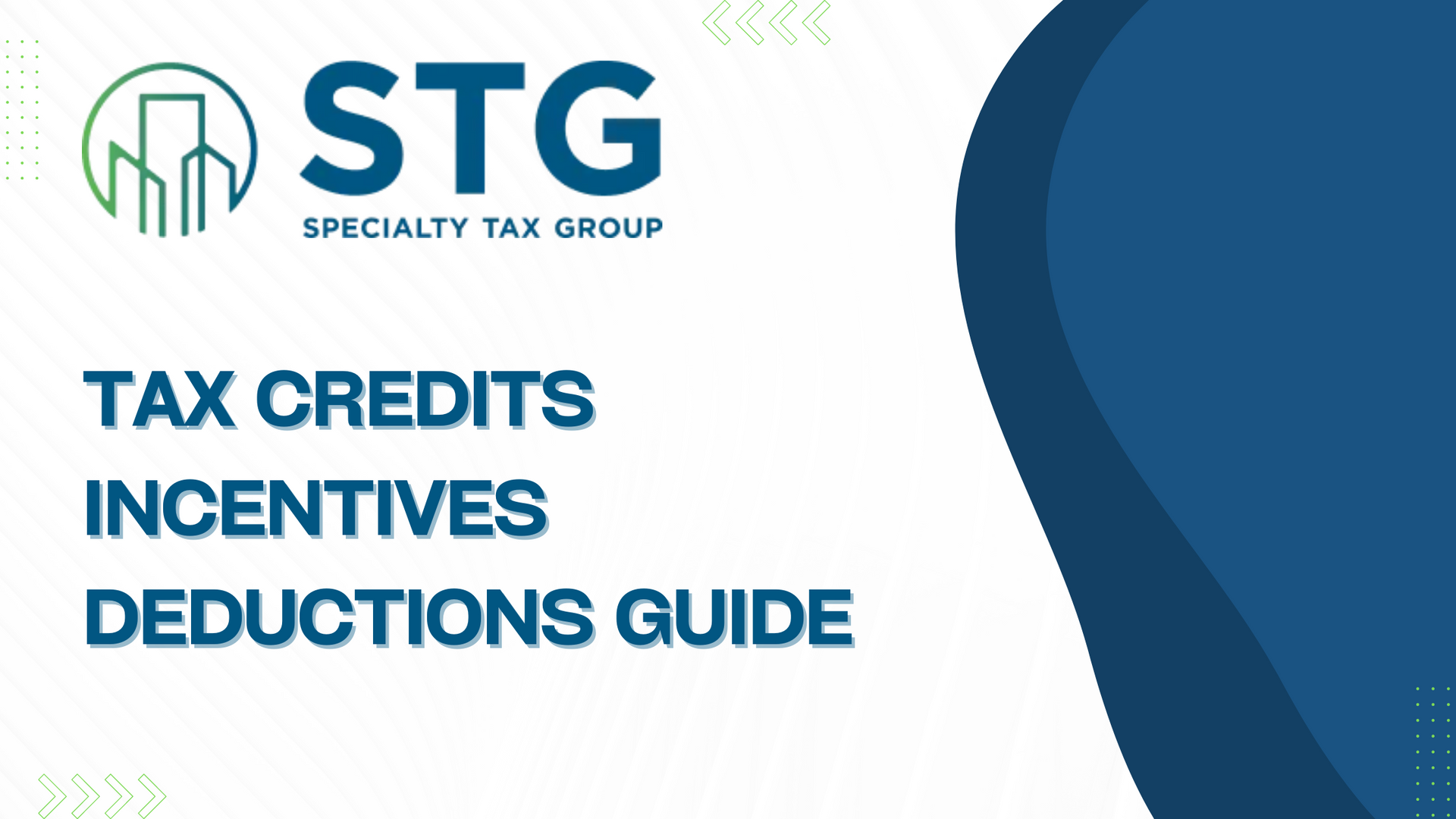 Tax Credits Incentives Deductions Guide
