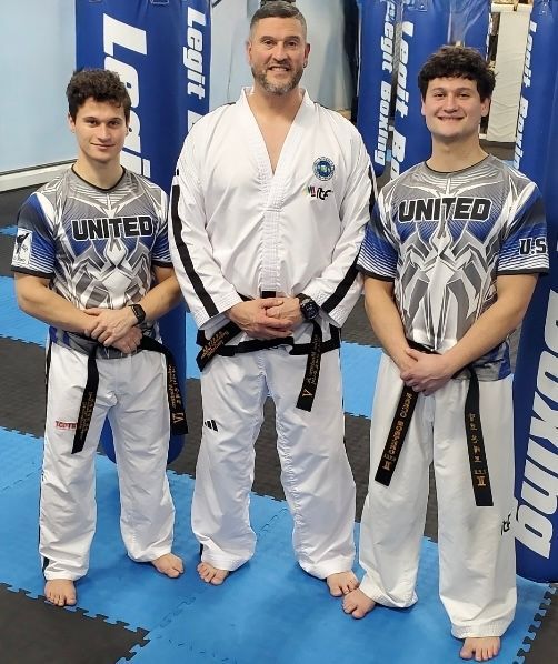 Taekwondo Teacher and Students