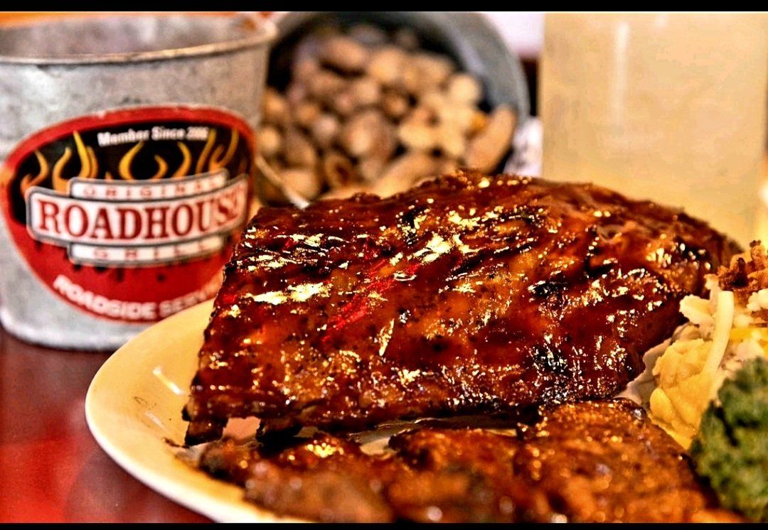 A plate of food from the roadhouse restaurant