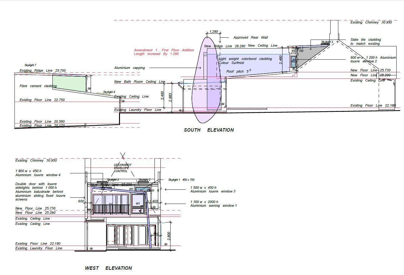 A clipboard with a drawing on it is sitting on a table.