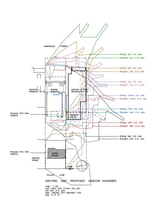 A black and white drawing of a house shows the floor plan