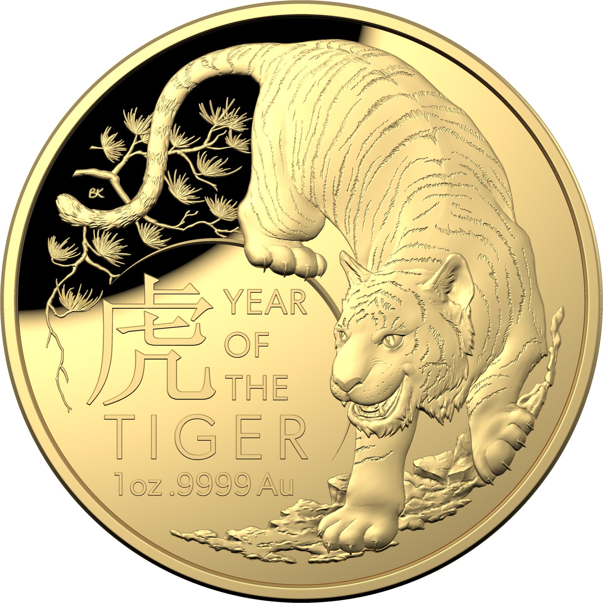 Year of Tiger 1oz Gold Coin