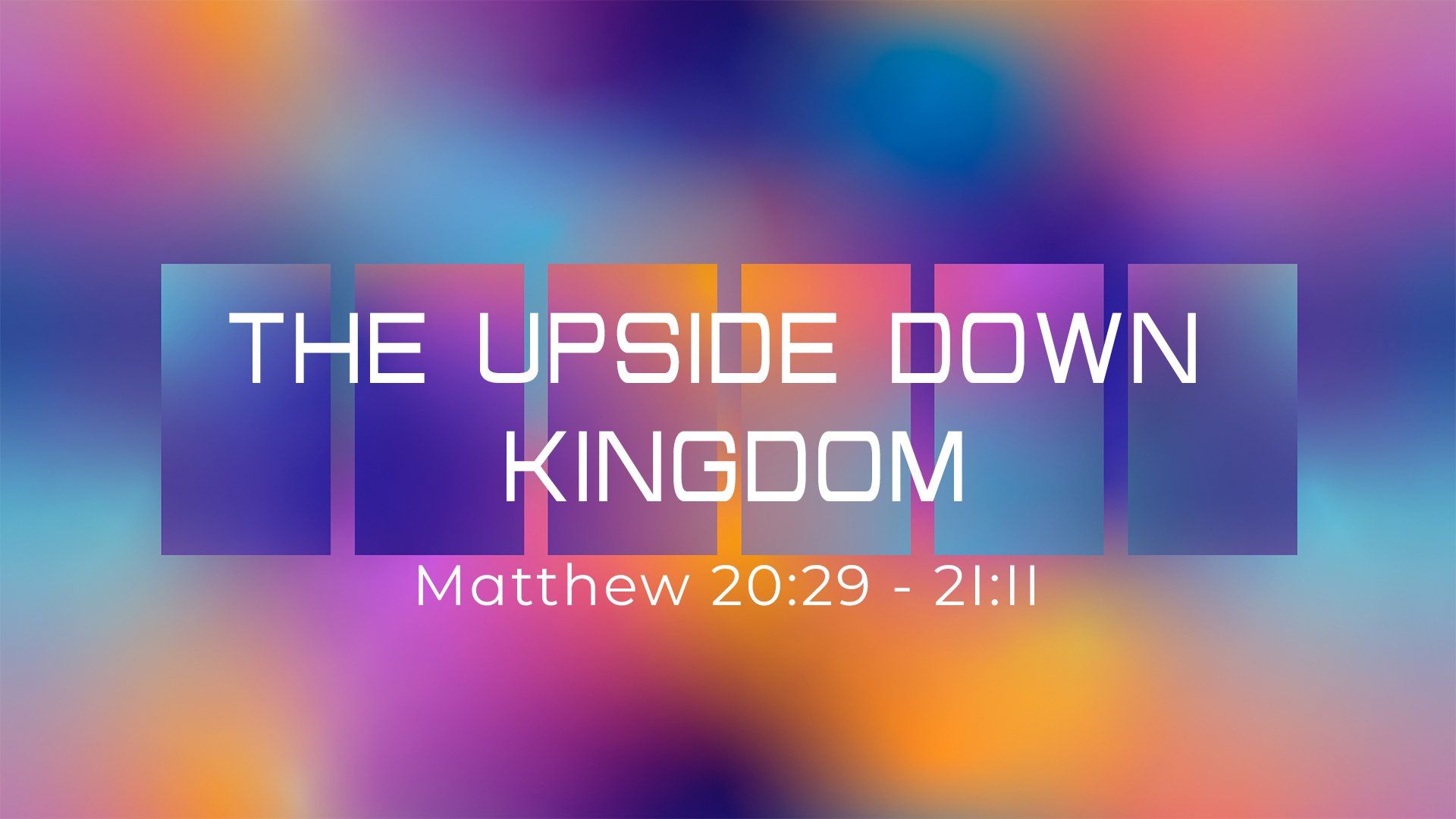 The Upside Down Kingdom 