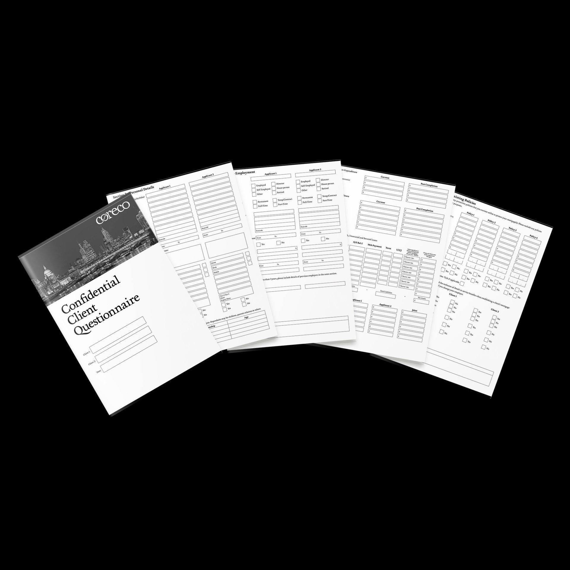 Coreco Fact Find forms