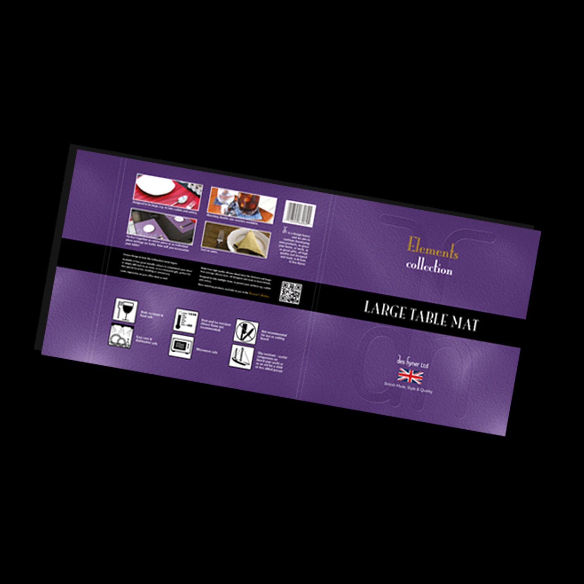 Des Hyner place mats packaging