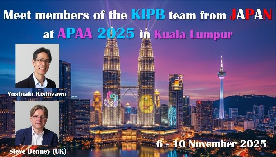 KIPB JAPAN team at APAA 2025 in Kuala Lumpur
Steve Denney and Yoshiaki Kishizawa