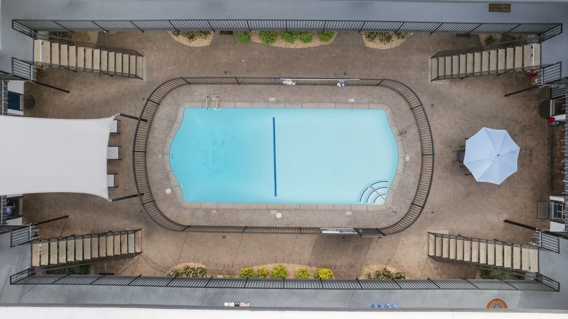 pool from overhead