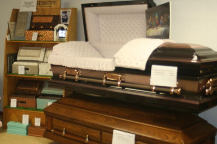 Casket showroom