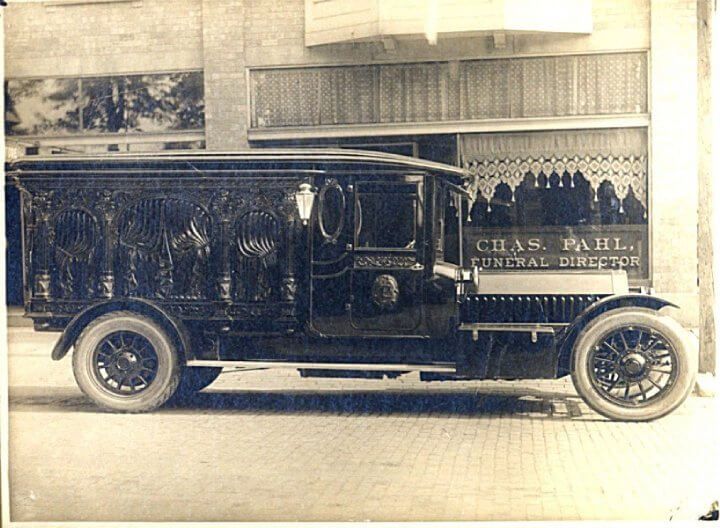 Historic photo of a hearse