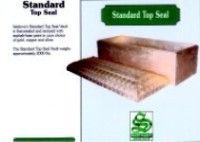 a picture of a standard top seal on a white background .