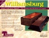 red copper burial vault