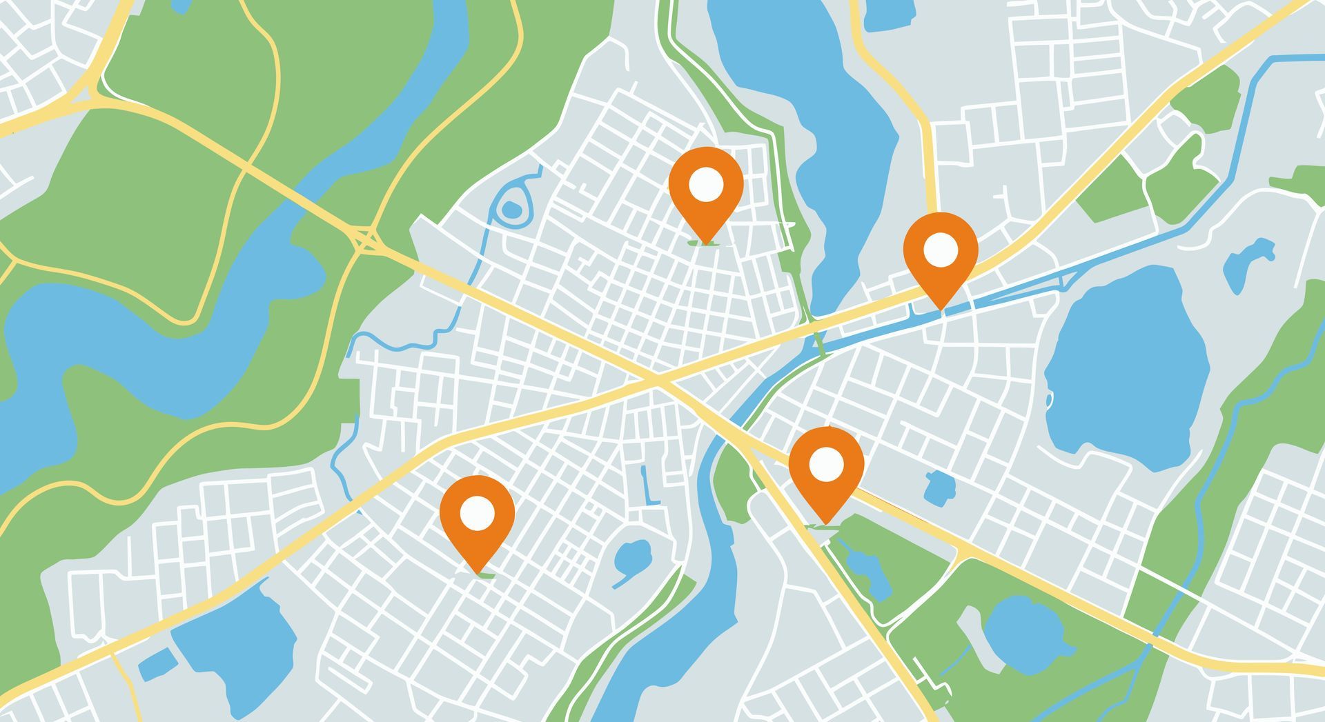 map with multiple locations