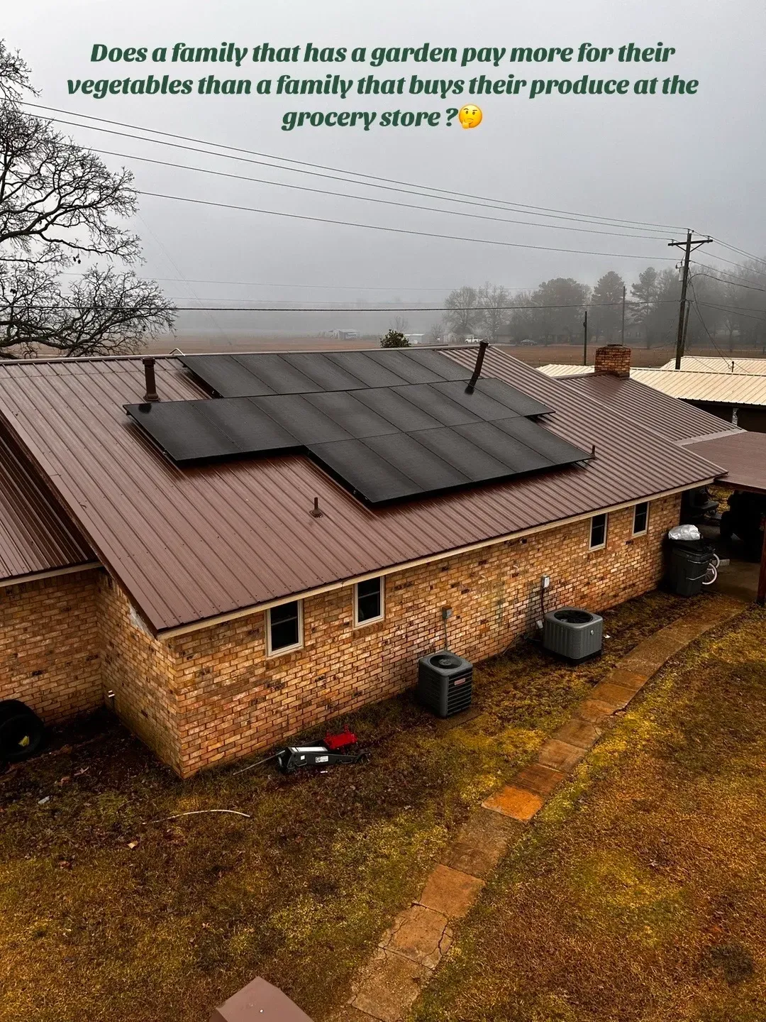 Decatur TX residence with newly installed solar panels
