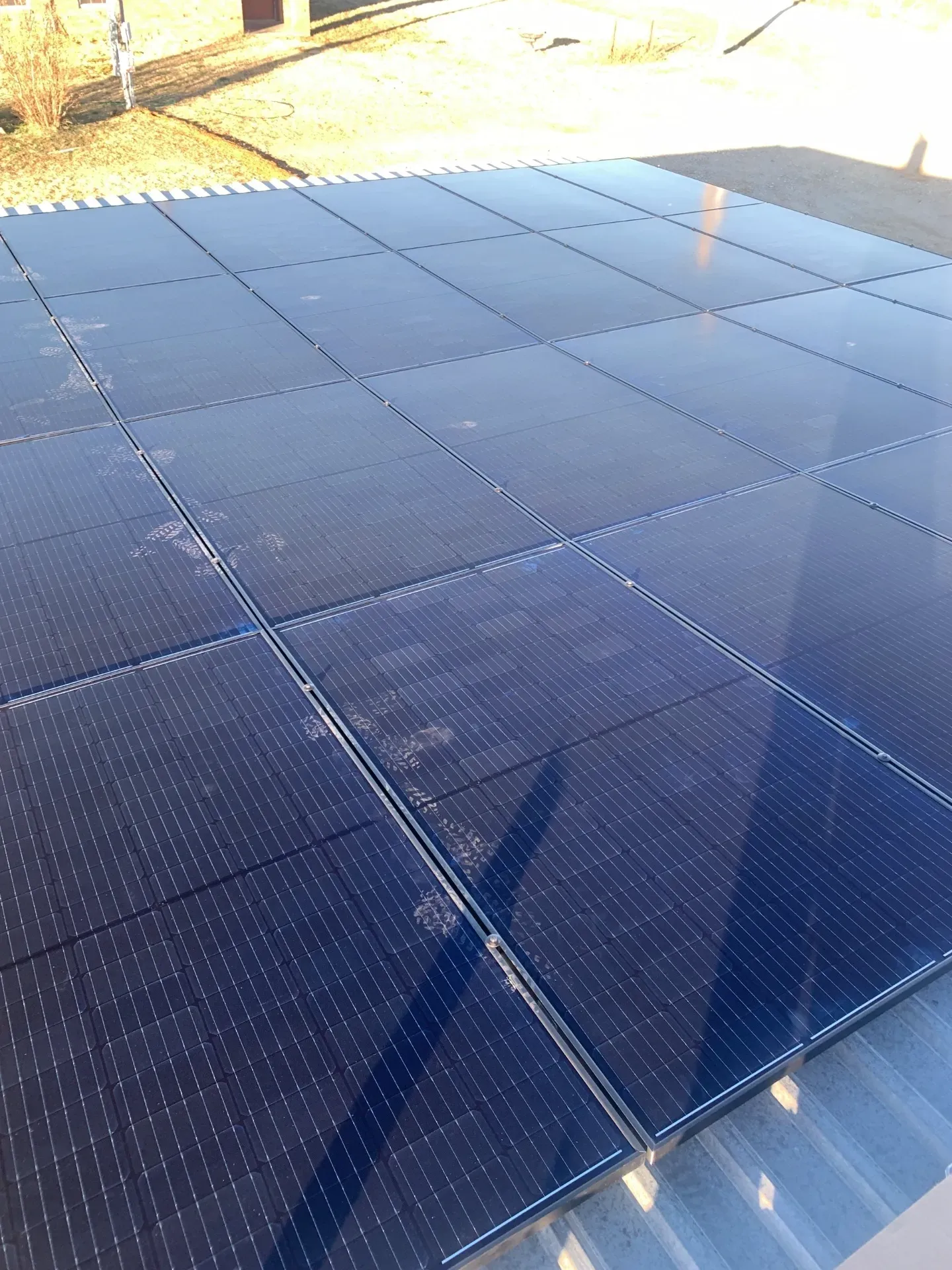 Solar installation on a residential home in Montague County TX
