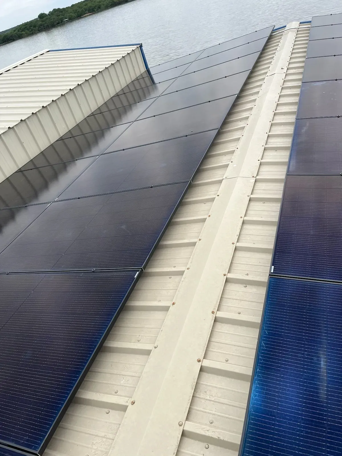 Home solar panel installation in North Texas
