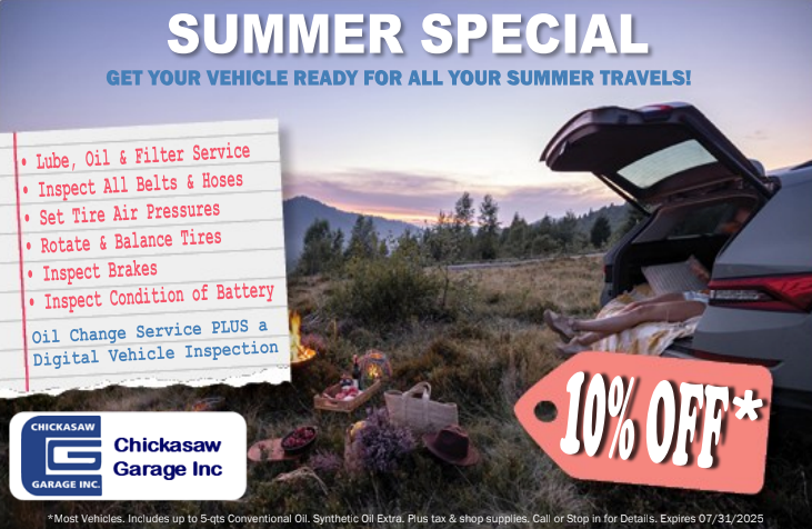 Summer Special | Chickasaw Garage