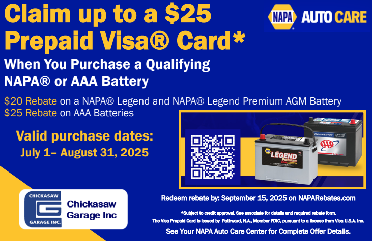 NAPA Special | Chickasaw Garage
