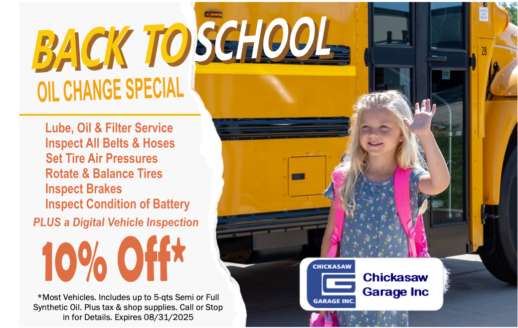 Back to School Special | Chickasaw Garage