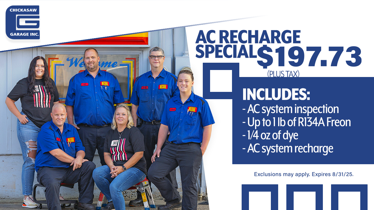 AC Recharge Special | Chickasaw Garage