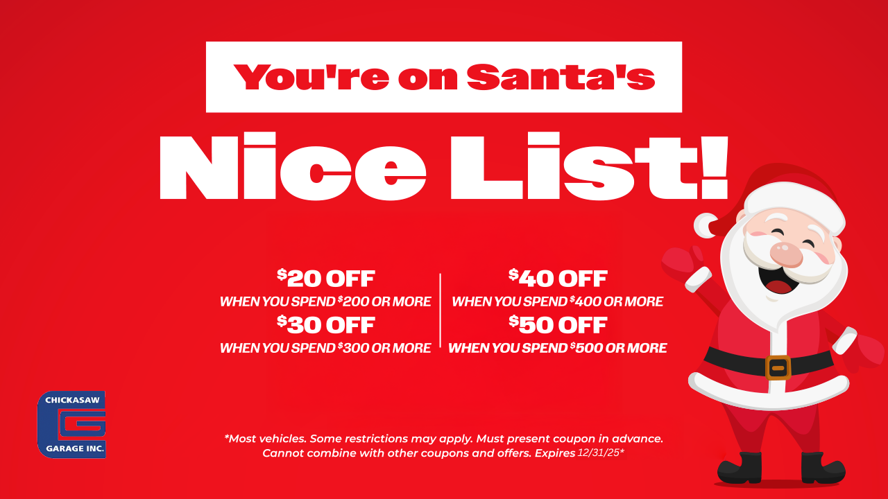Santa's Nice List Offer: $20/$30/$40/$50 off.