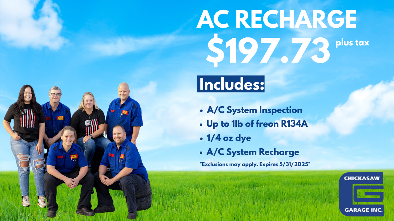 AC Recharge Special | Chickasaw Garage