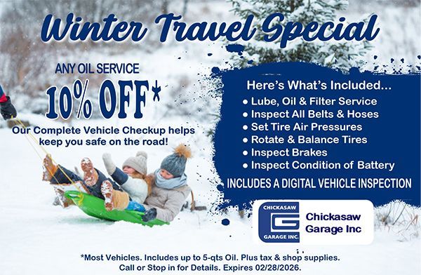 Special Offer | Chickasaw Garage