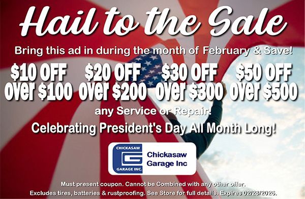 Special Offer | Chickasaw Garage
