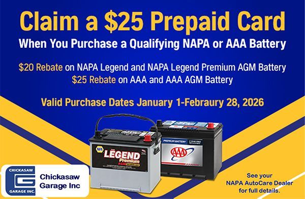 Special Offer | Chickasaw Garage