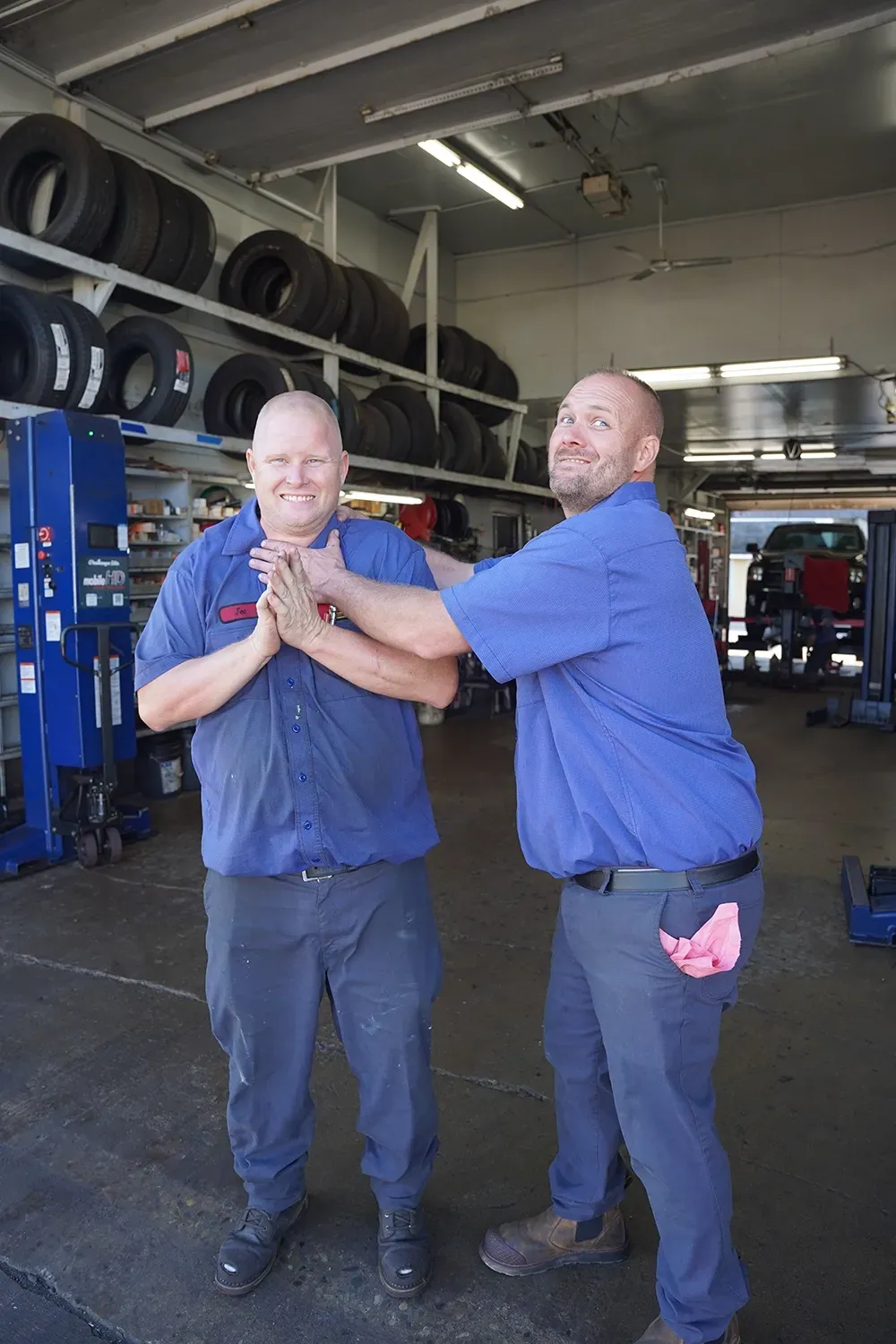 Our technicians in garage | Chickasaw Garage
