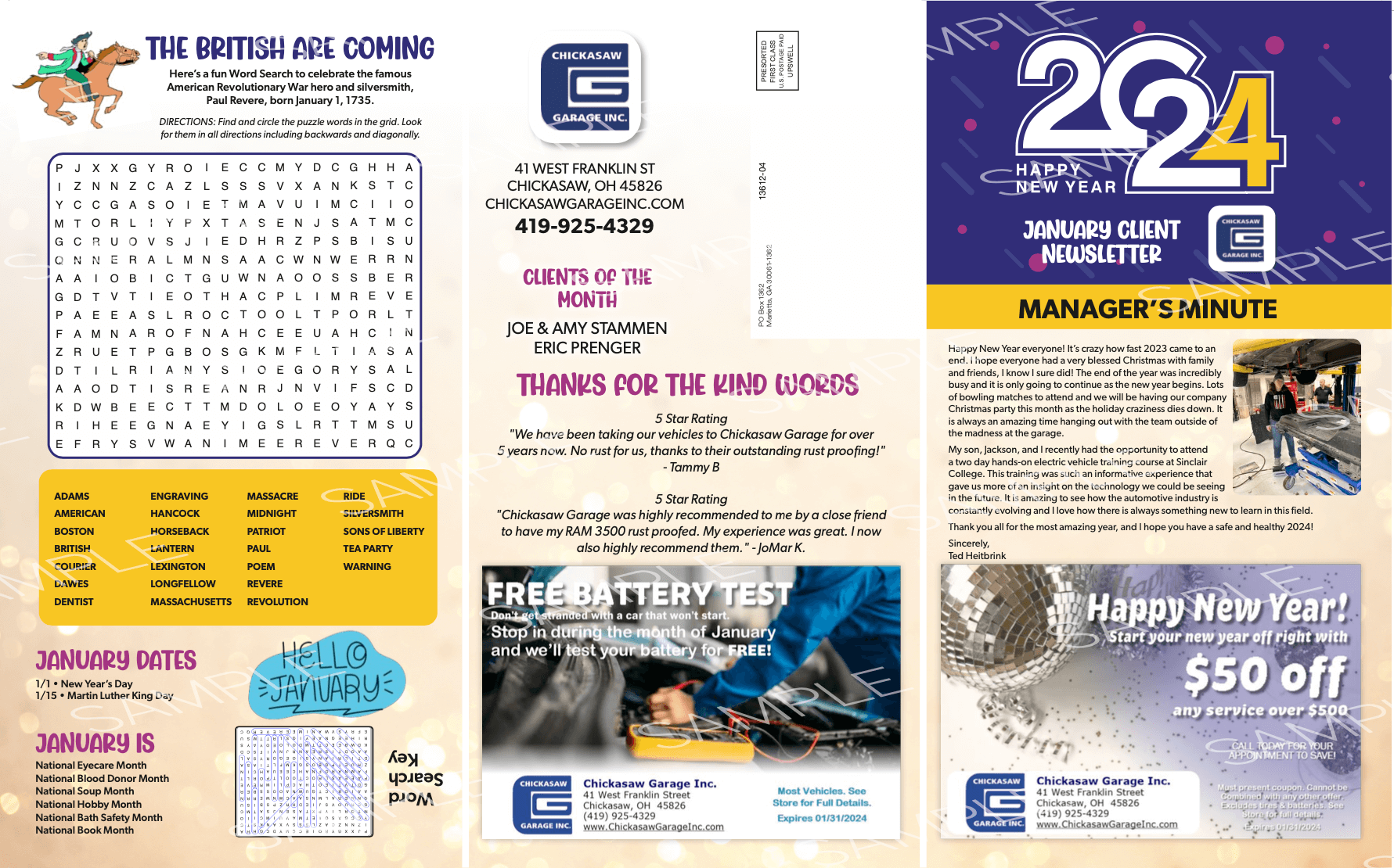 January | Chickasaw Garage