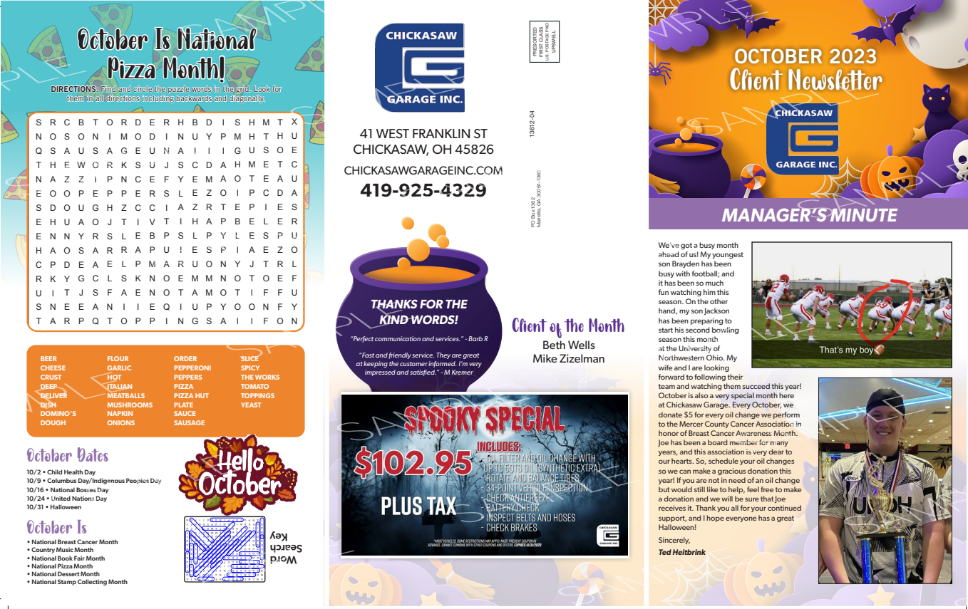 October | Chickasaw Garage