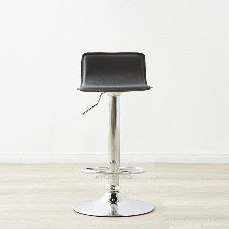 Banqueta Stick Negra regulable