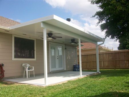 Non-insulated patio cover in Houston, TX.